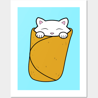 Purrito, Cute cat Burrito Posters and Art